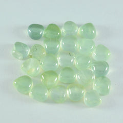 riyogems 1шт зеленый пренит кабошон 6x6 мм в форме сердца, красивый качественный драгоценный камень