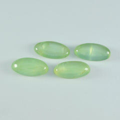 riyogems 1 st grön prehnite cabochon 7x14 mm marquise form superb kvalitet lös sten