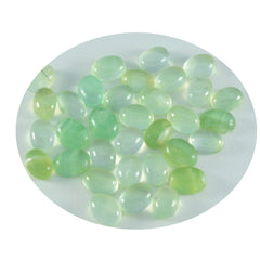 riyogems 1pc green prehnite cabochon 6x8 mm oval shape aaa quality loose gems