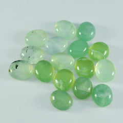 riyogems 1 pieza cabujón de prehnita verde 9x11 mm forma ovalada gema de calidad a1