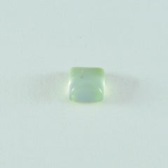 Riyogems, 1 pieza, cabujón de prehnita verde, 15x15mm, forma cuadrada, gema suelta de buena calidad