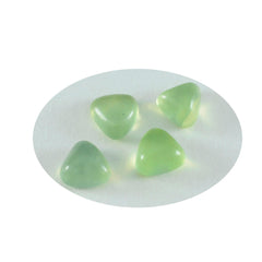 Riyogems 1 pieza cabujón de prehnita verde 11x11 mm forma de billón gema suelta de calidad fantástica