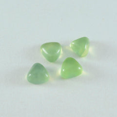 riyogems 1pc グリーン プレナイト カボション 11x11 mm 兆形状の素晴らしい品質のルース宝石