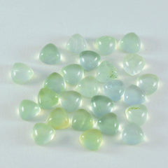 Riyogems 1PC Green Prehnite Cabochon 8x8 mm Trillion Shape lovely Quality Gems