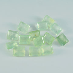 Riyogems, 1 pieza, prehnita verde facetada, 5x7mm, forma octágono, gemas sueltas de calidad asombrosa