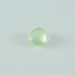 riyogems 1pc グリーン プレナイト ファセット 9x9 mm ハート形のかわいい品質の宝石