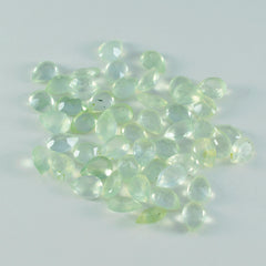 riyogems 1 pezzo di prehnite verde sfaccettato 3x5 mm a forma di pera, pietra preziosa di ottima qualità