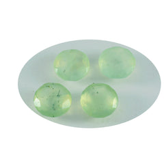 riyogems 1pc green prehnite faceted 13x13 mm round shape good quality loose gems