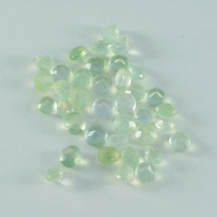 riyogems 1pc green prehnite faceted 4x4 mm round shape beauty quality loose gem