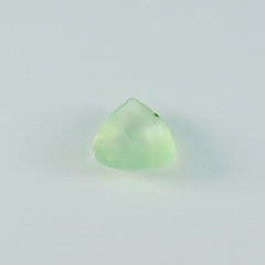 riyogems 1 шт., зеленый пренит, ограненные 9x9 мм, форма триллиона, красивые качественные драгоценные камни