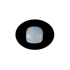 riyogems 1pc white rainbow moonstone cabochon 10x10 mm cushion shape attractive quality loose gems