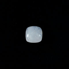 riyogems 1st vit regnbåge månsten cabochon 10x10 mm kudde form attraktiv kvalitet lösa ädelstenar