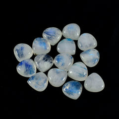 riyogems 1 шт. белый радужный лунный камень кабошон 9x9 мм в форме сердца превосходное качество свободный драгоценный камень