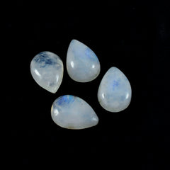 riyogems 1 шт. белый радужный лунный камень кабошон 10x14 мм грушевидной формы красивый качественный драгоценный камень