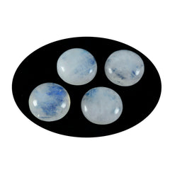 riyogems 1 шт., белый радужный лунный камень, кабошон 13x13 мм, круглая форма, привлекательное качество, свободный драгоценный камень