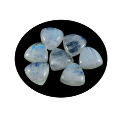 riyogems 1 шт. белый радужный лунный камень кабошон 15x15 мм форма триллиона хорошее качество камень