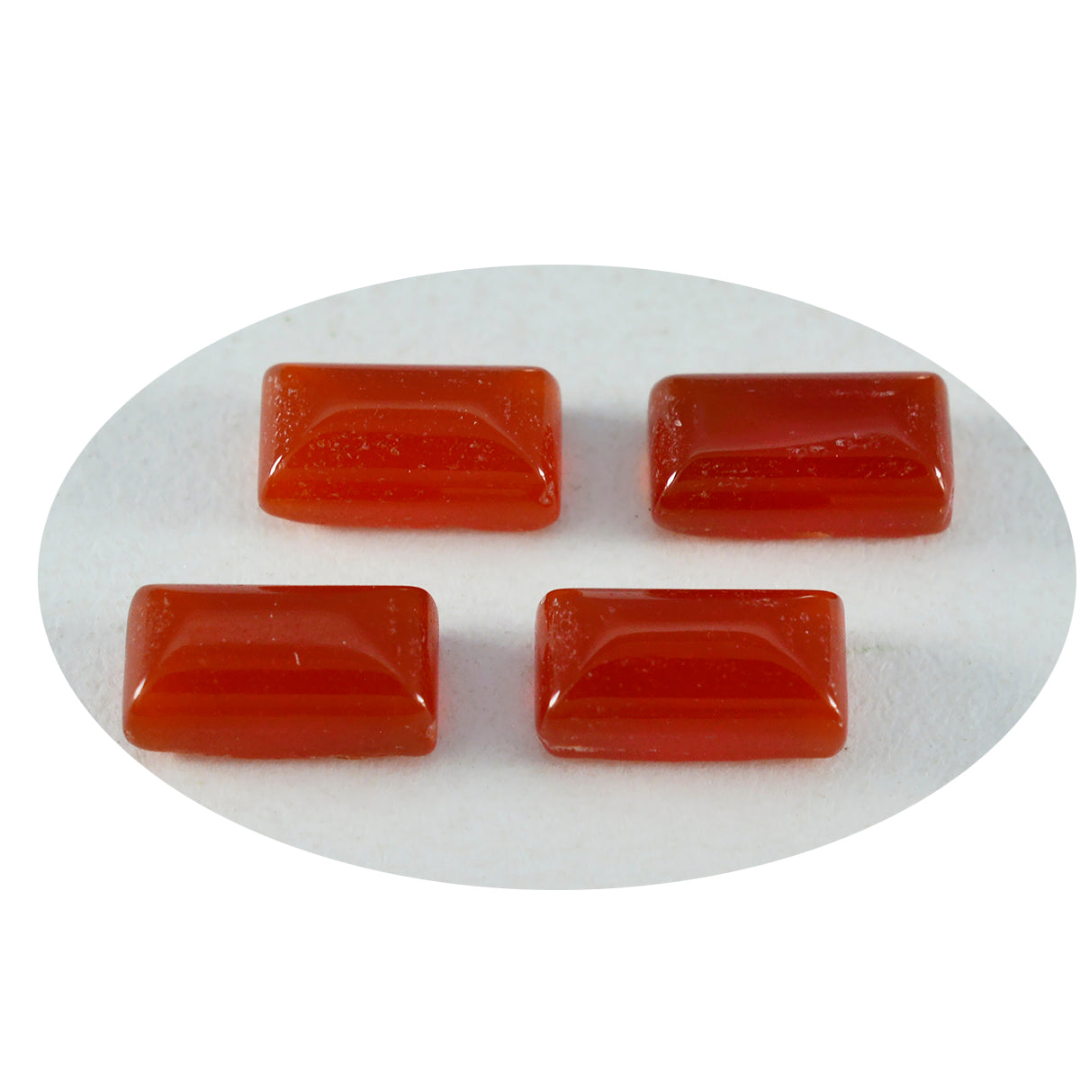 riyogems 1pc red onyx cabochon 8x16 mm baguett shape beauty quality loose gem