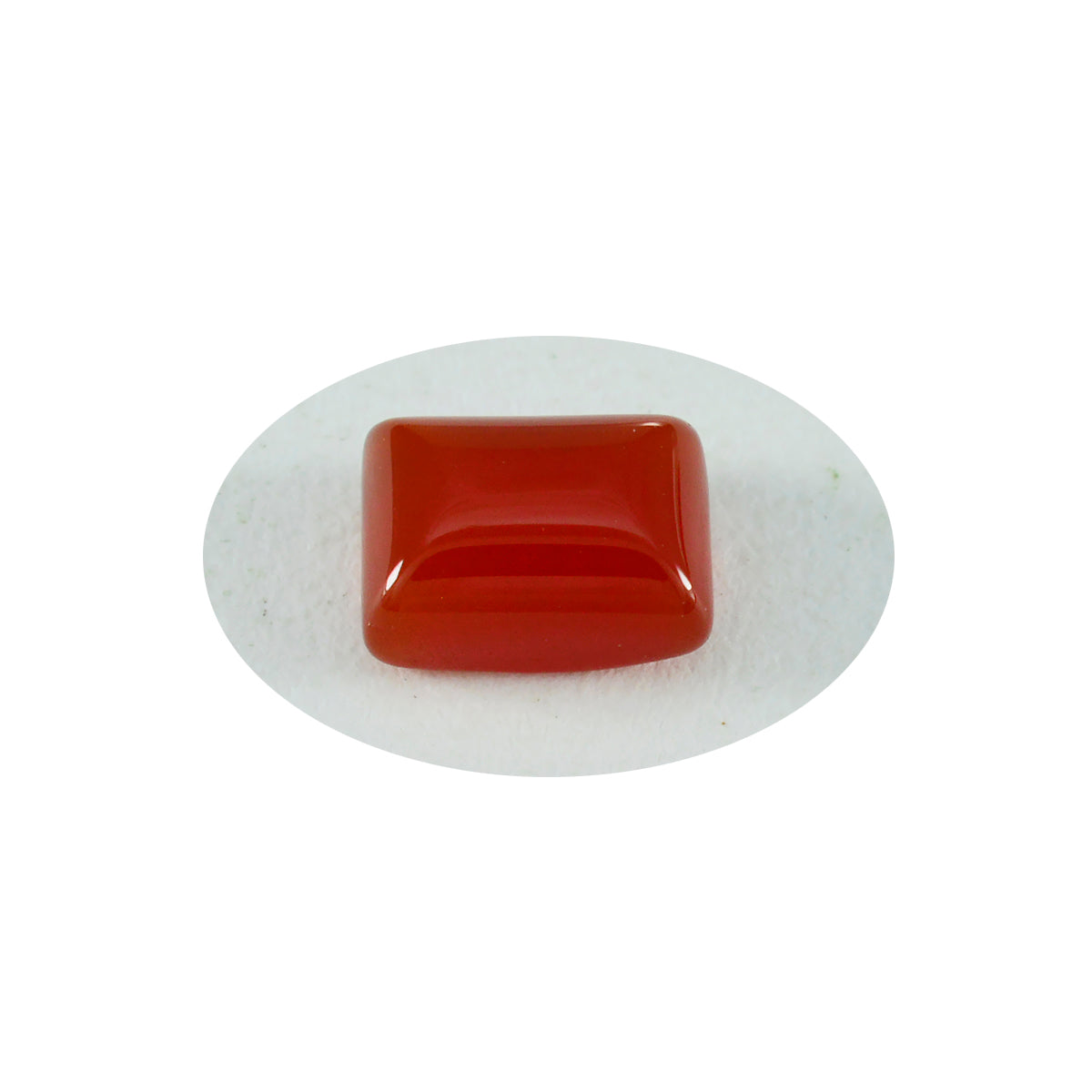 Riyogems 1 Stück roter Onyx-Cabochon, 8 x 10 mm, achteckige Form, Edelsteine in AAA-Qualität