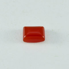 riyogems 1pc red onyx cabochon 8x10 mm octagon shape aaa quality gems