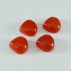 Riyogems 1PC Red Onyx Cabochon 10x10 mm Heart Shape nice-looking Quality Loose Gem