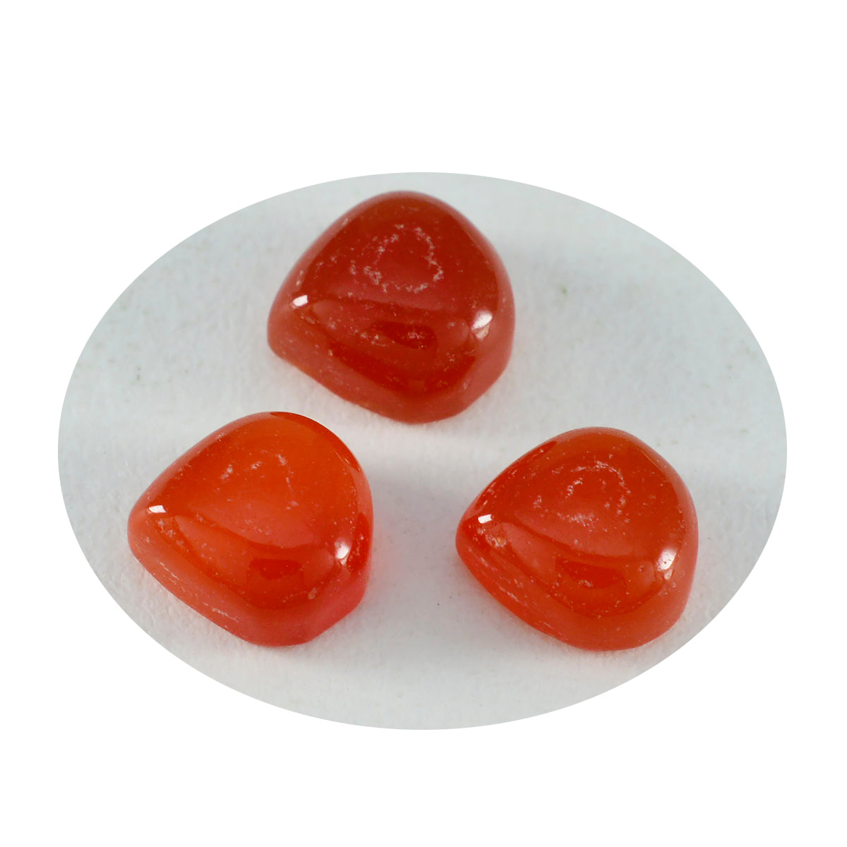 Riyogems 1PC Red Onyx Cabochon 15x15 mm Heart Shape handsome Quality Gems
