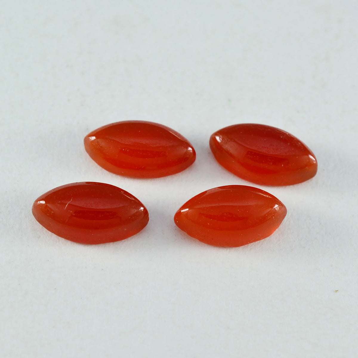 Riyogems 1PC Red Onyx Cabochon 10x20 mm Marquise Shape beauty Quality Gems