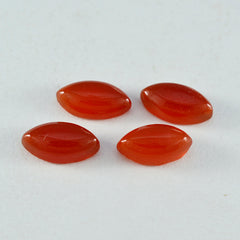 Riyogems 1pc cabochon onyx rouge 10x20mm forme marquise pierres précieuses de qualité beauté