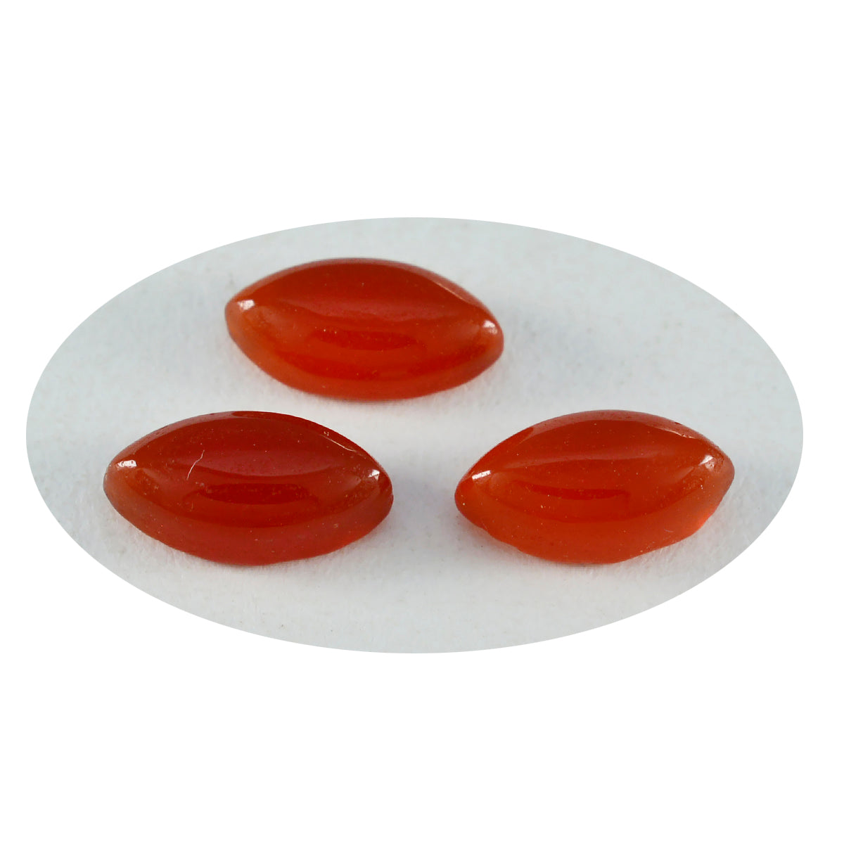 Riyogems 1PC Red Onyx Cabochon 11x22 mm Marquise Shape amazing Quality Stone