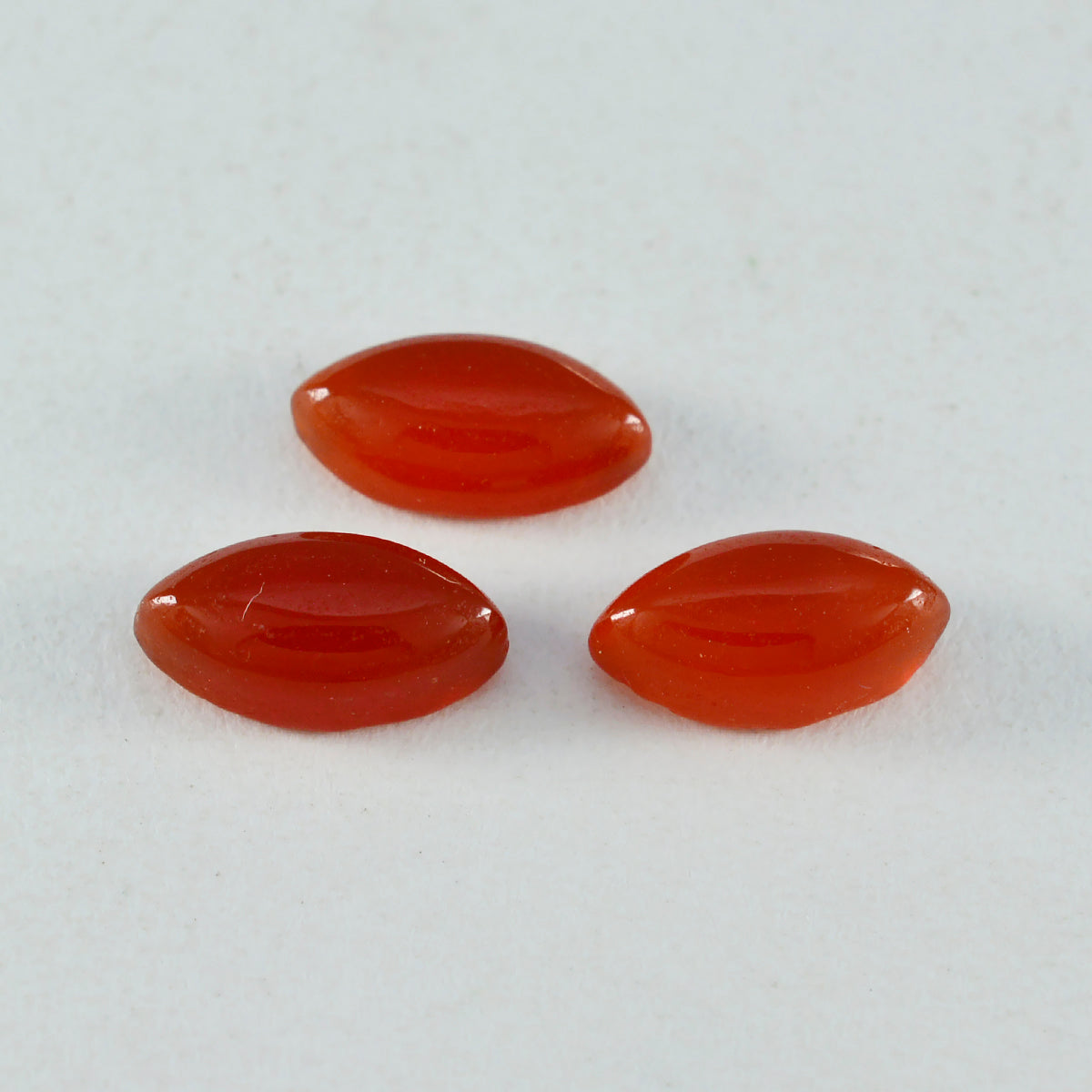 Riyogems 1PC Red Onyx Cabochon 11x22 mm Marquise Shape amazing Quality Stone