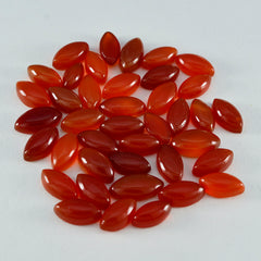 Riyogems 1PC Red Onyx Cabochon 6x12 mm Marquise Shape wonderful Quality Loose Gems