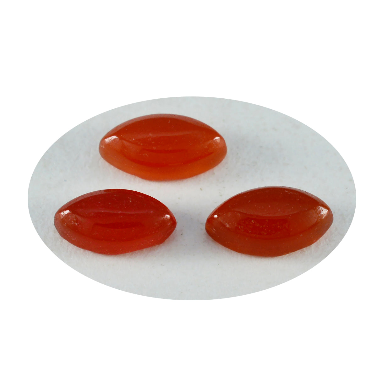 Riyogems 1 pieza cabujón de ónix rojo 9x18 mm forma marquesa gema de calidad increíble