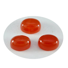 Riyogems 1PC Red Onyx Cabochon 10x12 mm Oval Shape Good Quality Stone