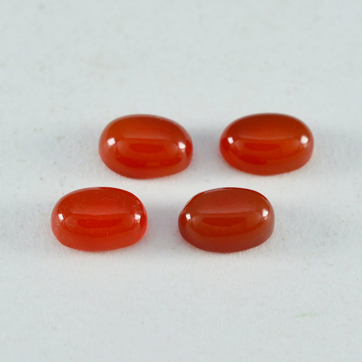 Riyogems 1PC rode onyx cabochon 7x9 mm ovale vorm A+ kwaliteit losse edelsteen
