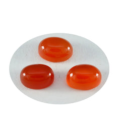 riyogems 1pc red onyx cabochon 8x10 mm oval shape a 1 quality gem