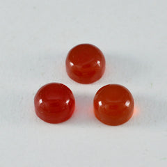 Riyogems 1 pc cabochon onyx rouge 10x10 mm forme ronde superbe qualité gemme en vrac