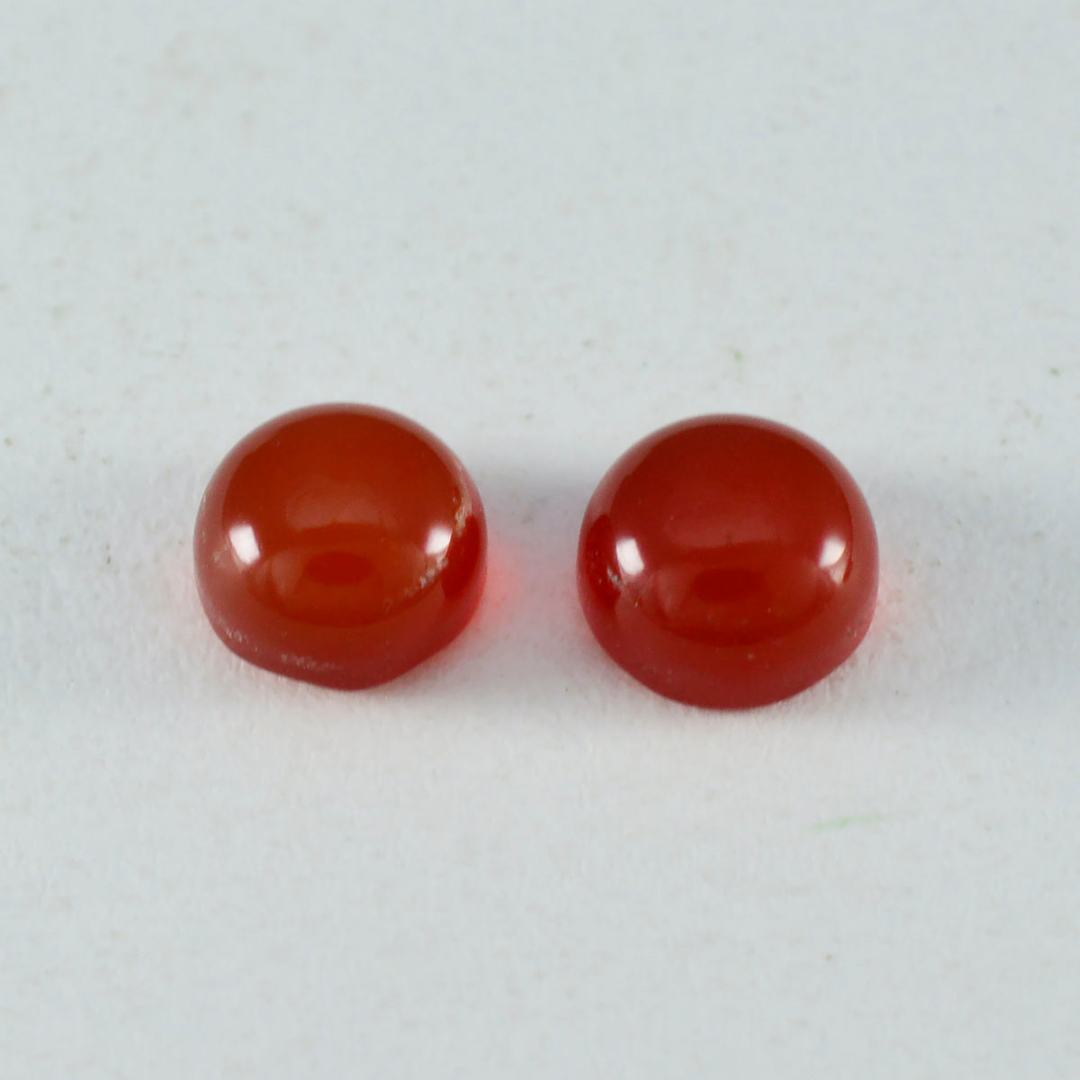 Riyogems 1 pieza cabujón de ónix rojo 11x11 mm forma redonda gemas sueltas de increíble calidad