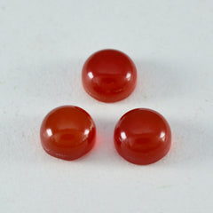 Riyogems 1pc cabochon onyx rouge 11x11 mm forme ronde qualité impressionnante pierres précieuses en vrac