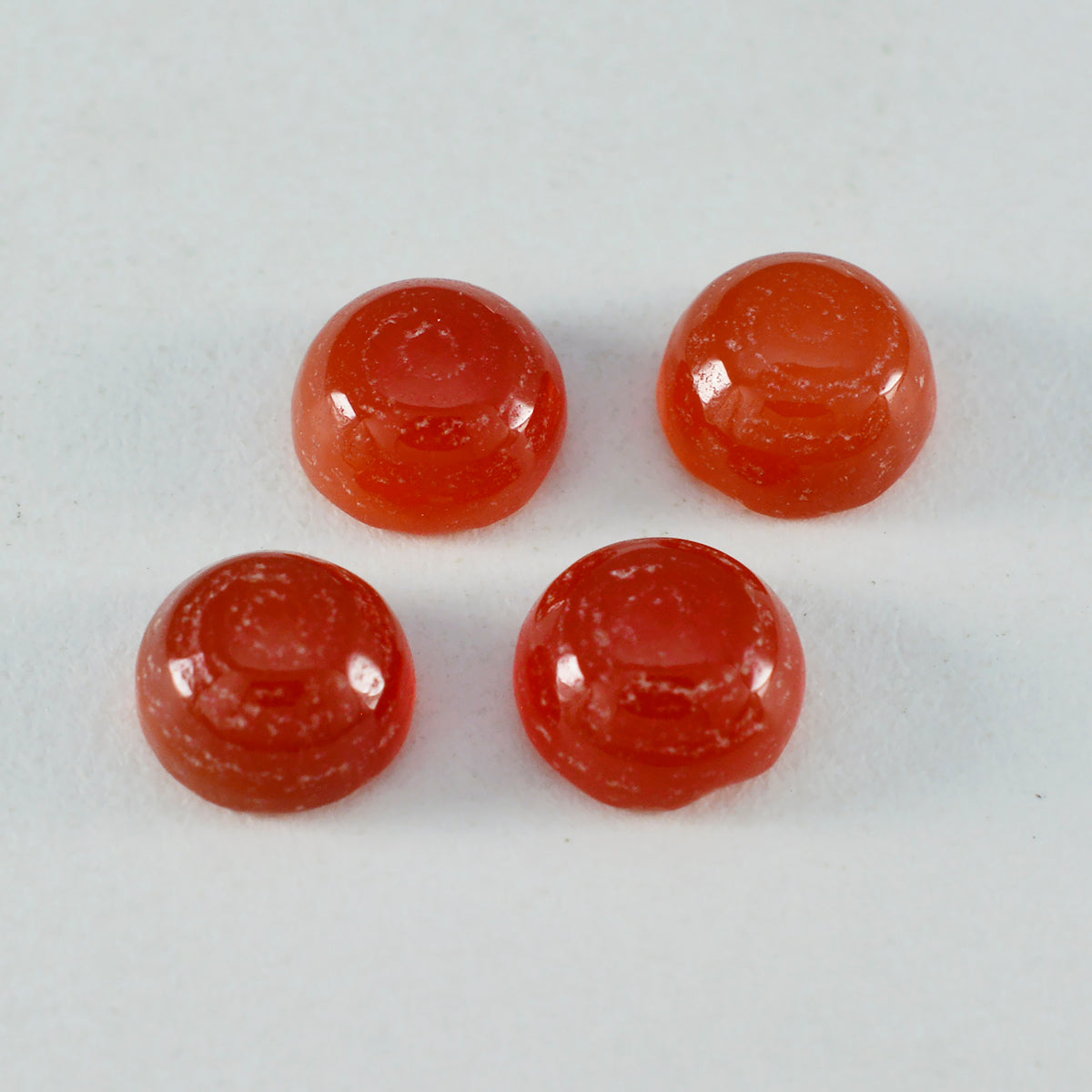 Riyogems 1PC Red Onyx Cabochon 12x12 mm Round Shape beauty Quality Loose Stone