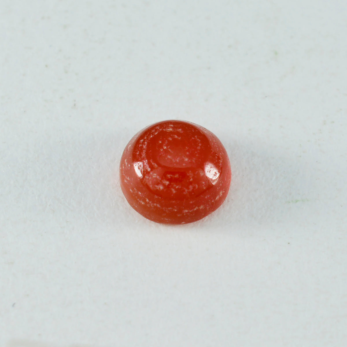 Riyogems 1PC Red Onyx Cabochon 13x13 mm Round Shape amazing Quality Loose Gemstone