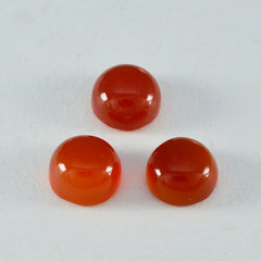 riyogems 1pc cabochon onyx rouge 15x15 mm forme ronde a pierres précieuses de qualité