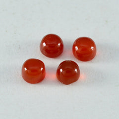 Riyogems 1PC Red Onyx Cabochon 8x8 mm Round Shape wonderful Quality Stone
