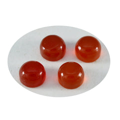 Riyogems 1PC Red Onyx Cabochon 9x9 mm Round Shape sweet Quality Gemstone