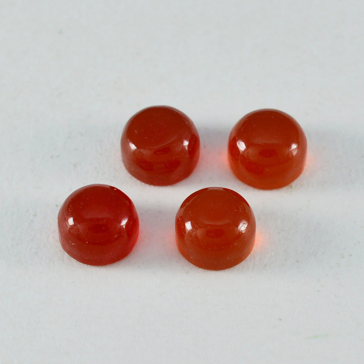 Riyogems 1PC Red Onyx Cabochon 9x9 mm Round Shape sweet Quality Gemstone