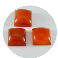 Riyogems 1PC Red Onyx Cabochon 12x12 mm Square Shape attractive Quality Stone
