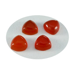 Riyogems, 1 pieza, cabujón de ónix rojo, 10x10mm, forma de billón, gema suelta de gran calidad