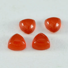 Riyogems 1PC Red Onyx Cabochon 11x11 mm Trillion Shape fantastic Quality Loose Gems