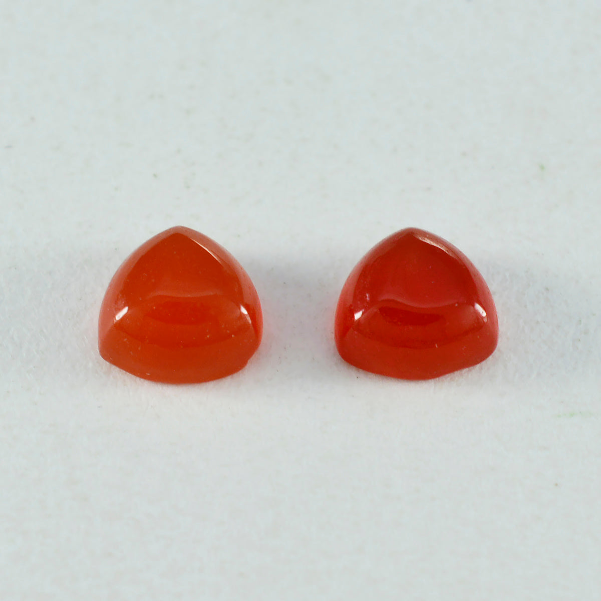 Riyogems 1 pieza cabujón de ónix rojo 14x14 mm forma de billón gema de calidad dulce