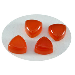 Riyogems 1pc cabochon onyx rouge 15x15mm forme trillion pierres précieuses de superbe qualité