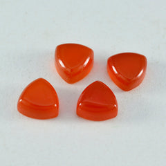 Riyogems 1pc cabochon onyx rouge 15x15mm forme trillion pierres précieuses de superbe qualité