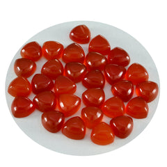 Riyogems 1PC Red Onyx Cabochon 5x5 mm Trillion Shape excellent Quality Loose Gemstone